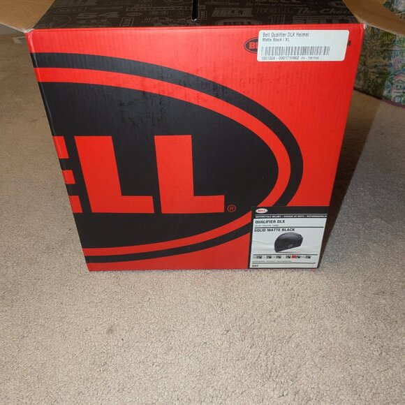 BELL Qualifier DLX Blackout Helmet Matte Black XL Transitions Motorcycle Helmet - Picture 4 of 10